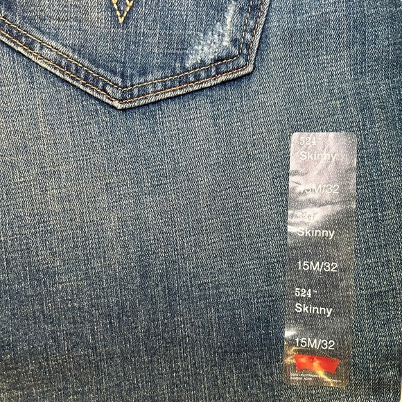 Levi’s 524 Skinny - Sz 15M/32 - Medium Wash - Picture 3 of 11